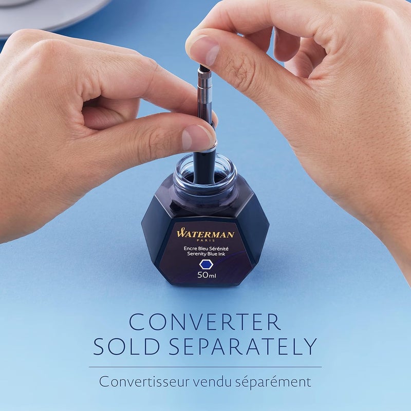 Waterman Bottled Ink Refill - Mysterious Blue (50ml) - Image 4